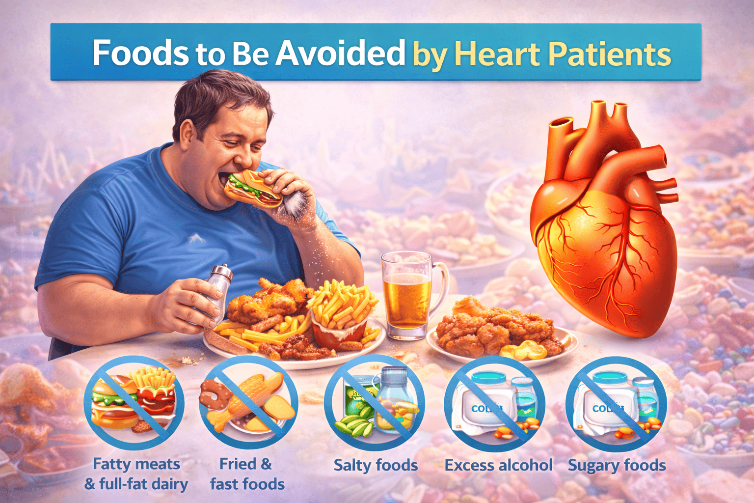 Foods to Be Avoided by Heart Patients